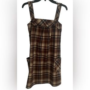 Faith ,Love & Passion Preppy Brown Plaid Jumper size 3 Preppy Academia